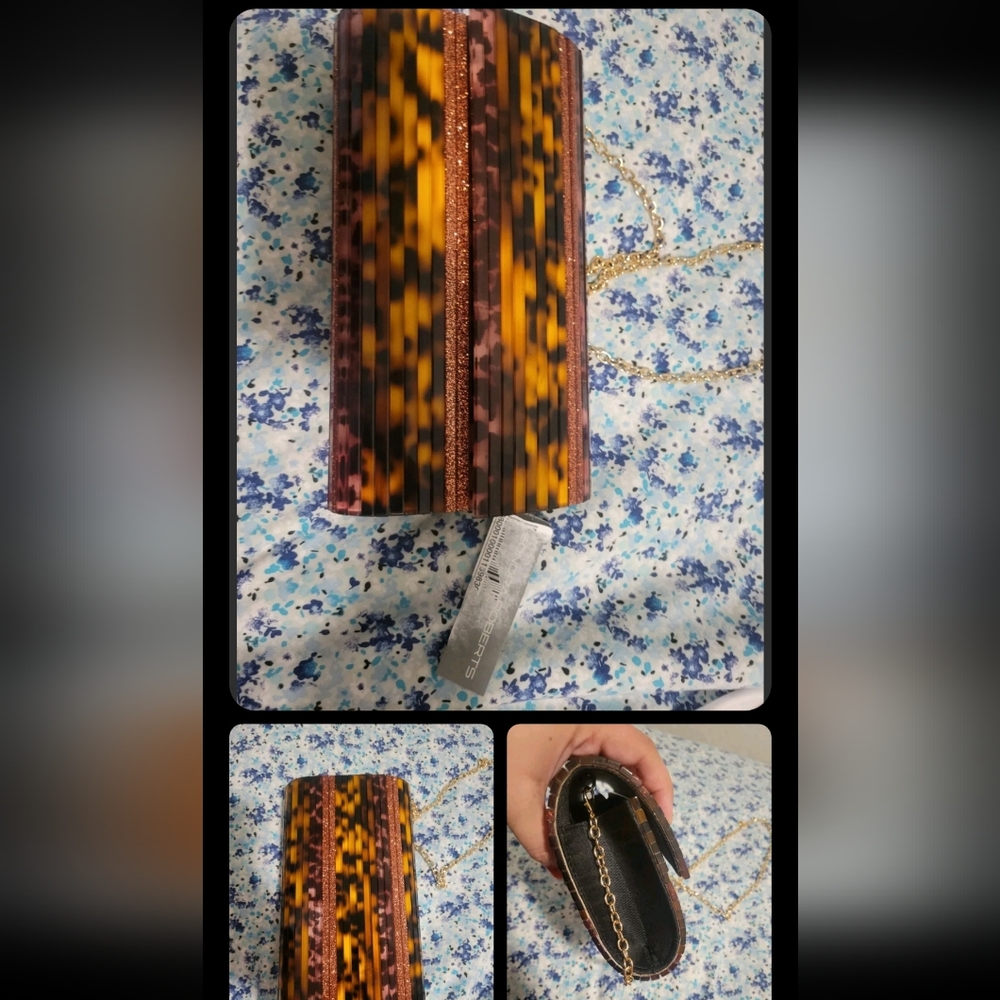 Sondra Robert's clutch selling on $200+ online. Beautiful material! Party bag